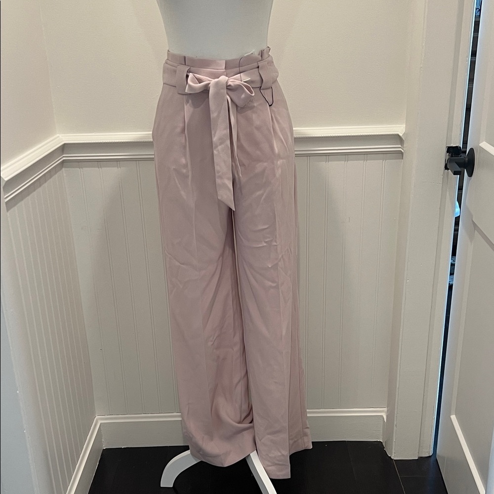 Express Blush Wide-Leg Trousers